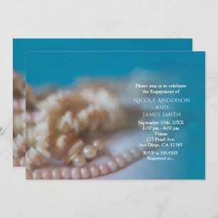 Coquilles et invitations pour la plage peintes