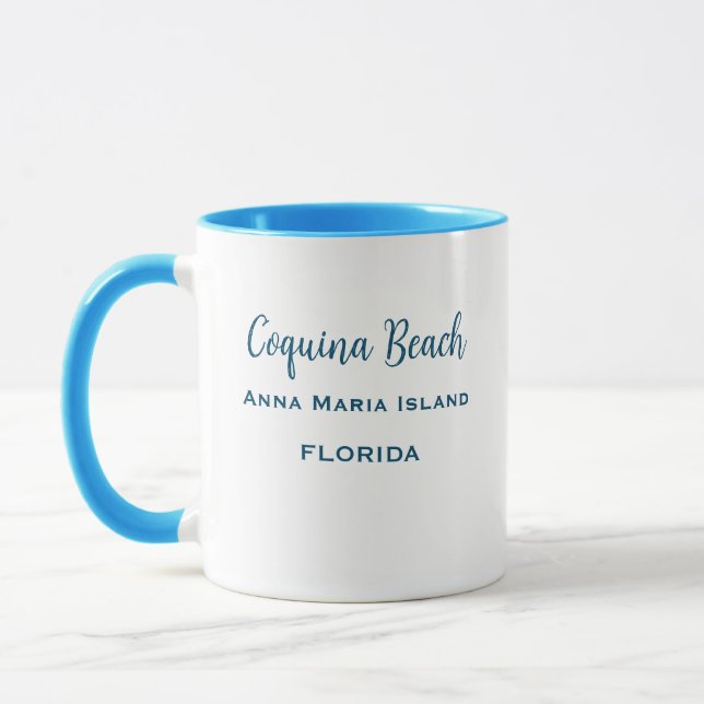 Coquina Beach Florida Coffee Mug (Left)