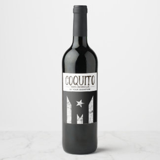 Coquito 100% Puertorico Wine Label