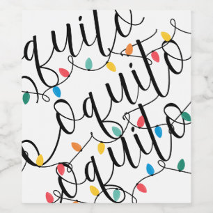 Coquito Christmas Food and Beverage Label Set