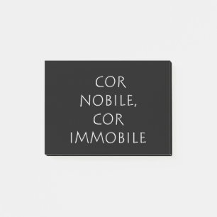 Cor nobile cor immobile post-it notes