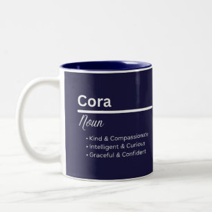 Cora Girl Personalized Name Meaning Mug