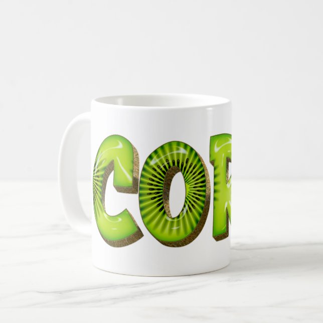 Cora Name Kiwi Style Mug Tea Cup Coffee Cup (Front Left)