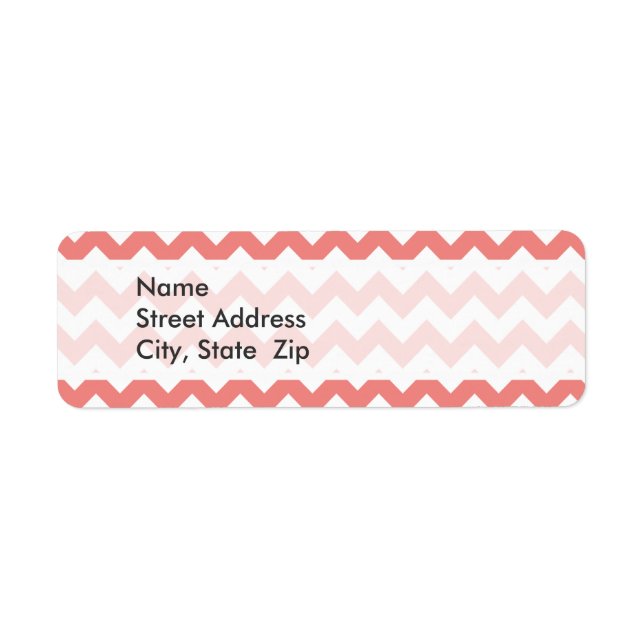 Corail clair Chevron Stripes (Devant)