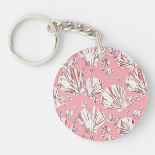 Corail, coquillages blancs et roses, arrière - pla