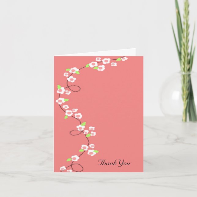 Corail et Merci floral blanc (Devant)