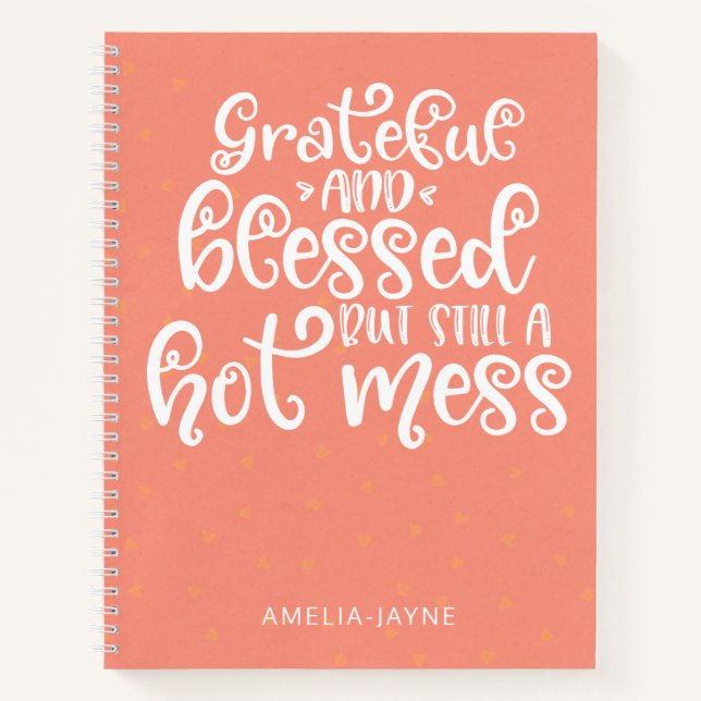 Corail Grateful Et Blessé Journal De Gratitude (Devant)