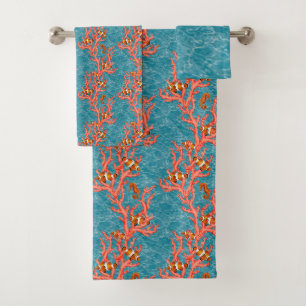 Corail marin et poisson clown