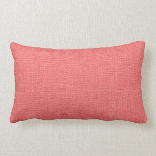 Corail rustique Faux Burlap Accent Coussin