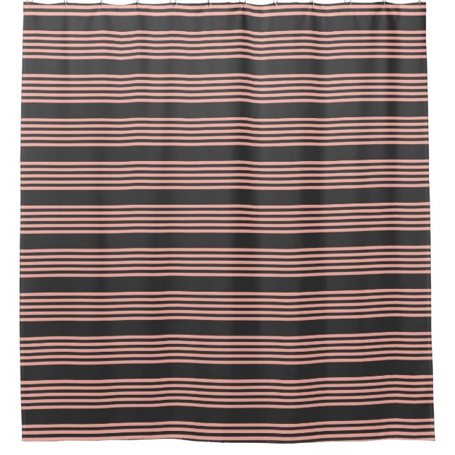 Coral and charcoal five stripe pattern (Front)