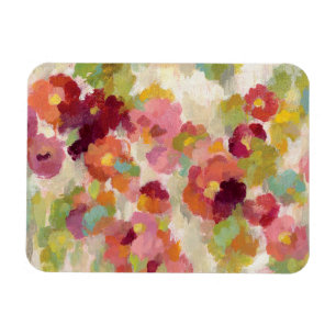 Coral and Emerald Garden Magnet