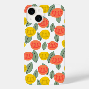 Coral and Gold Flowers  Case-Mate iPhone 14 Case