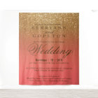 Coral and Gold Glitter