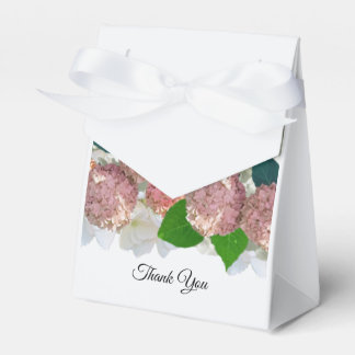 Coral and Salmon Mixed Floral Favour Box