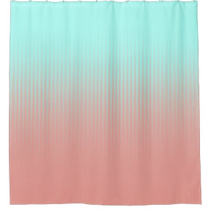 Coral and Turquoise Stripes
