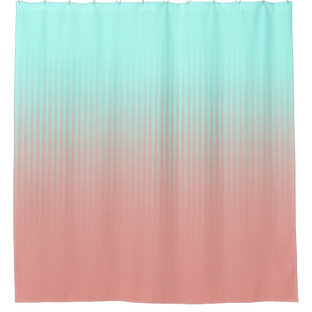 Coral and Turquoise Stripes (Front)