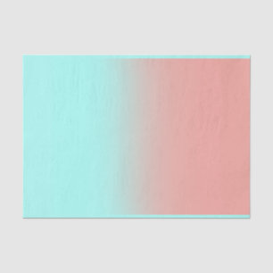 Coral and Turquoise Tissue Paper