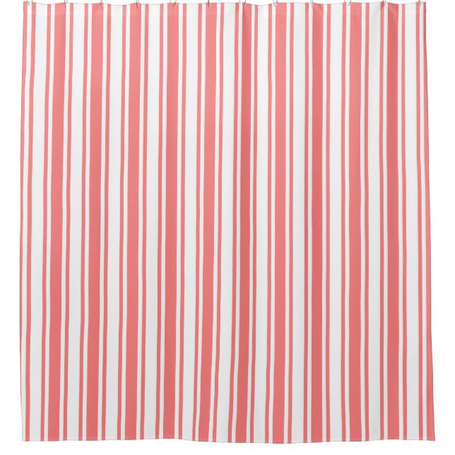Coral and white candy stripes (Front)