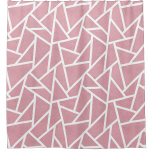 Coral and white mosaic pattern