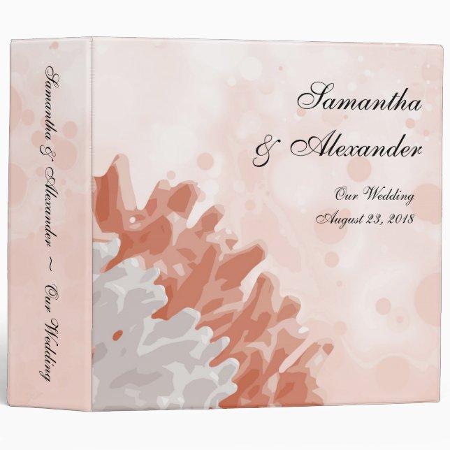 Coral and White Reef Binder (Front/Spine)