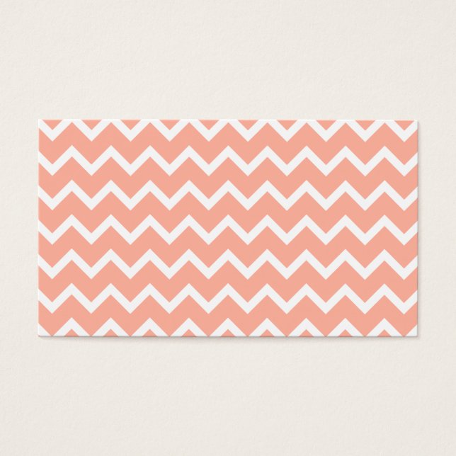 Coral and White Zig Zag Pattern. (Front)
