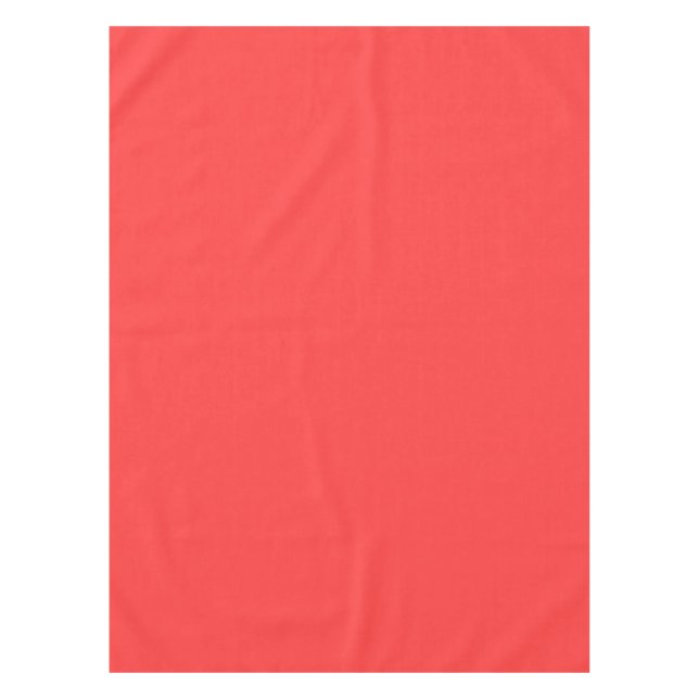Coral Background Colour Customize This Tablecloth (Front)