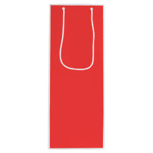 Coral Background Colour Customize This Wine Gift Bag