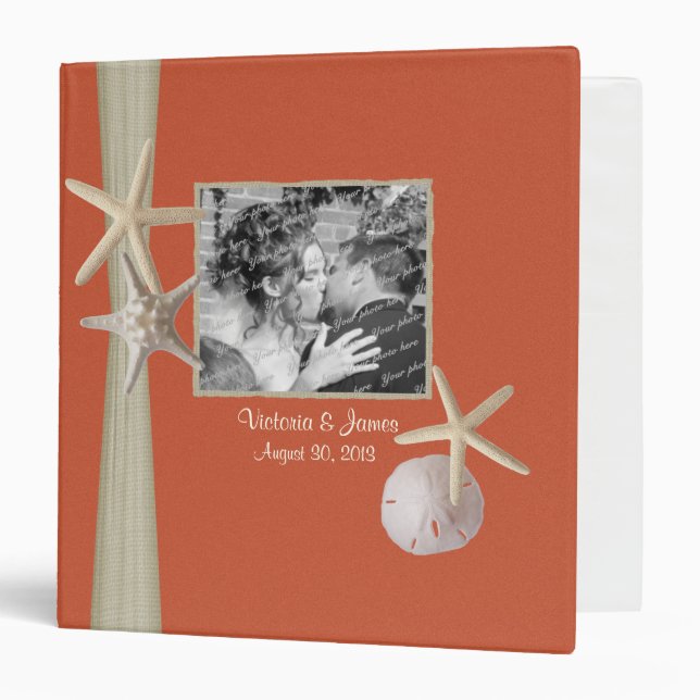 Coral Beach Starfish and Photos Binder (Front/Inside)