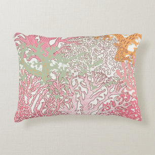 Coral Beauty: Underwater Pattern Wonderland. Accent Pillow