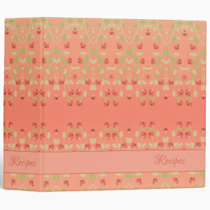 Coral berry patterned binder