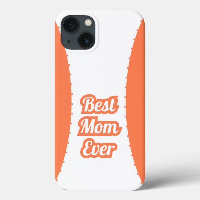 Coral Best Mom Ever Gift iPhone Case (Back)