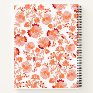 "Coral Blossom" Artistic Hardcover Spiral Notebook