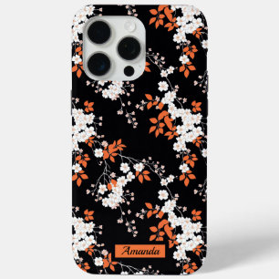 Coral Blossom Elegance Personalized Phone Case