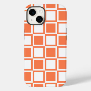Coral Bold Mod Squares Case-Mate iPhone 14 Case