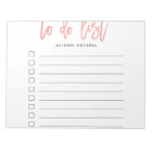 Coral | Brush Lettered Personalized To Do List