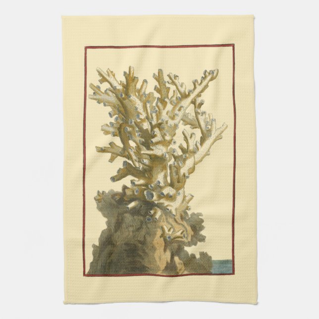 Coral by the Sea Kitchen Towel (Vertical)