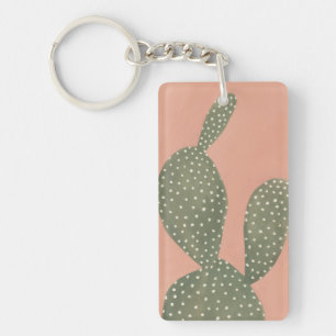 Coral Cacti Keychain