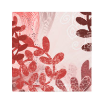 Coral Canopy – Abstract Floral Motion Art Print