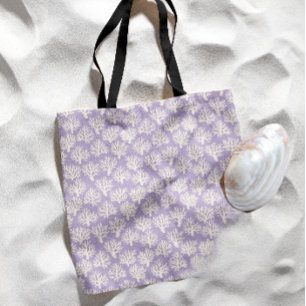 Coral Carry Pastel Purple Tote Bag