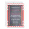 Coral Chevron Wedding Invitation