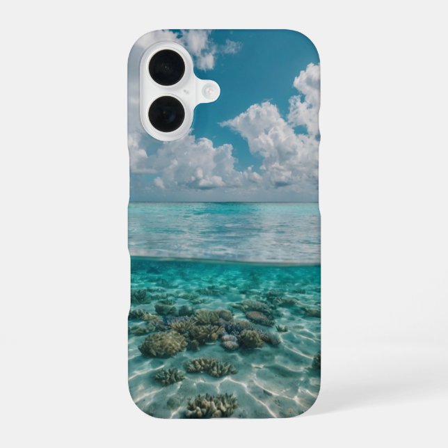 Coral Coast iPhone 16 Case (Back)