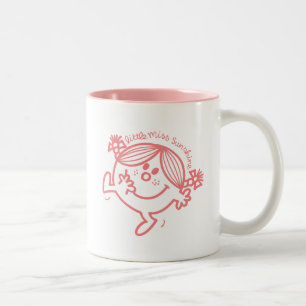 Coral Coloured Little Miss Sunshine Two-Tone Coffee Mug