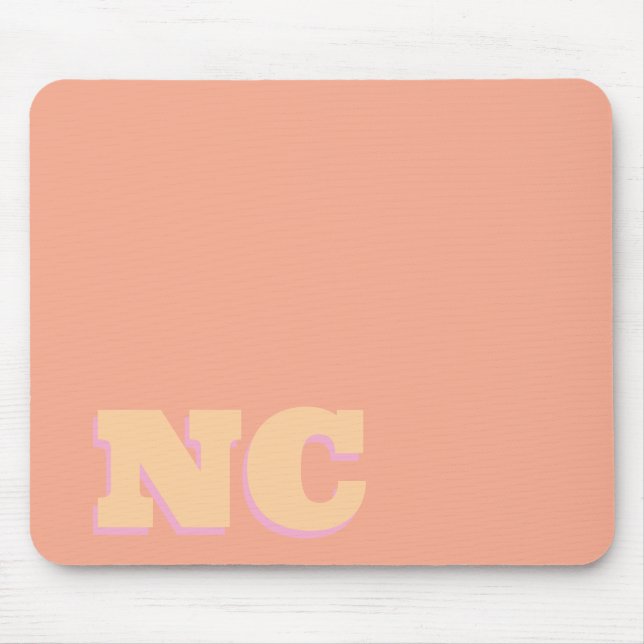 Coral Computer Mouse Mouse Pad (Front)