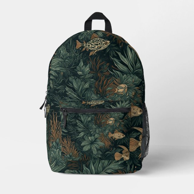 Coral Cosmos Drift - Backpack (Front)