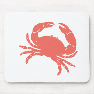 Coral Crab Mouse Pad