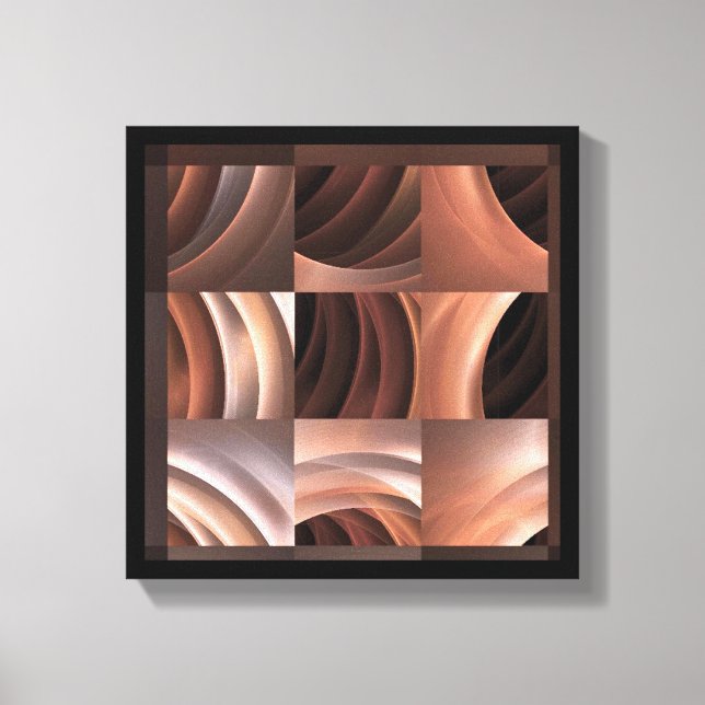 Coral Curves Canvas Print (Front)