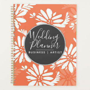 Coral Daisy Silohuette Garden Wedding Planner