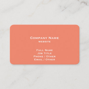 Coral Dandelion Business Card