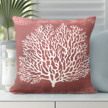Coral Decorative Pillow | Coastal Style