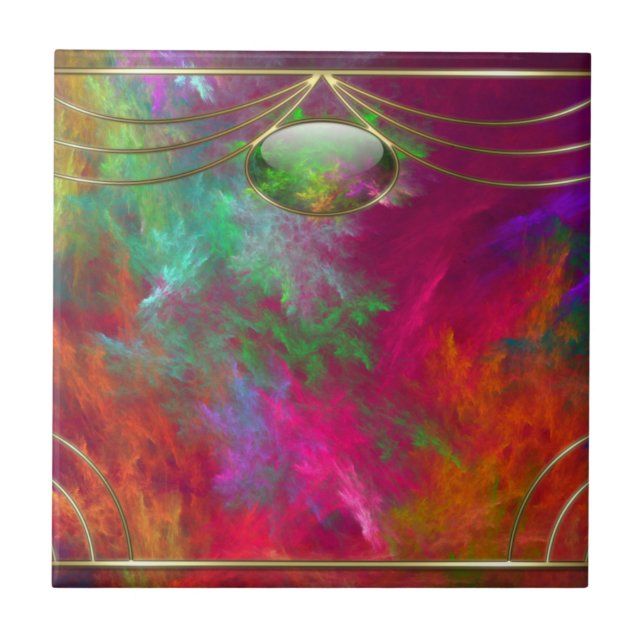 Coral Depths Decorative Tile (Front)